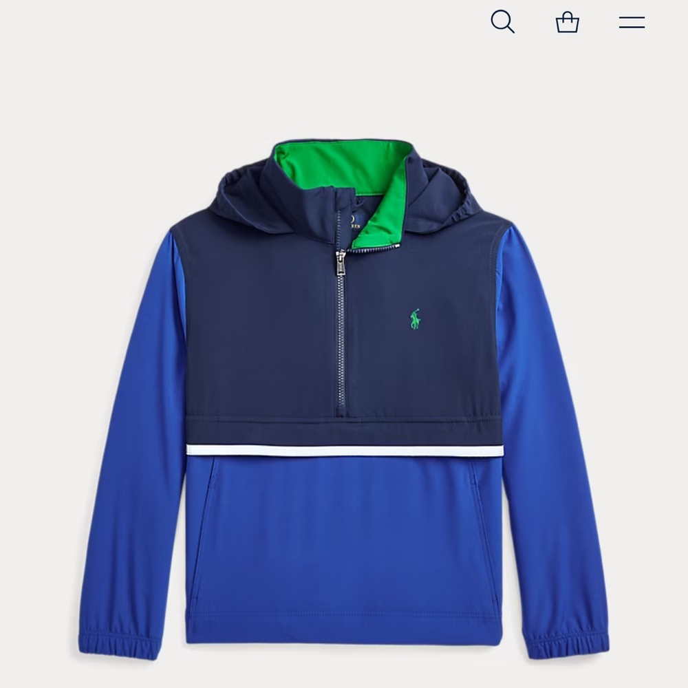 Pullover Jacket windbreaker style Polo by Ralph Lauren Kids Size 4 never worn